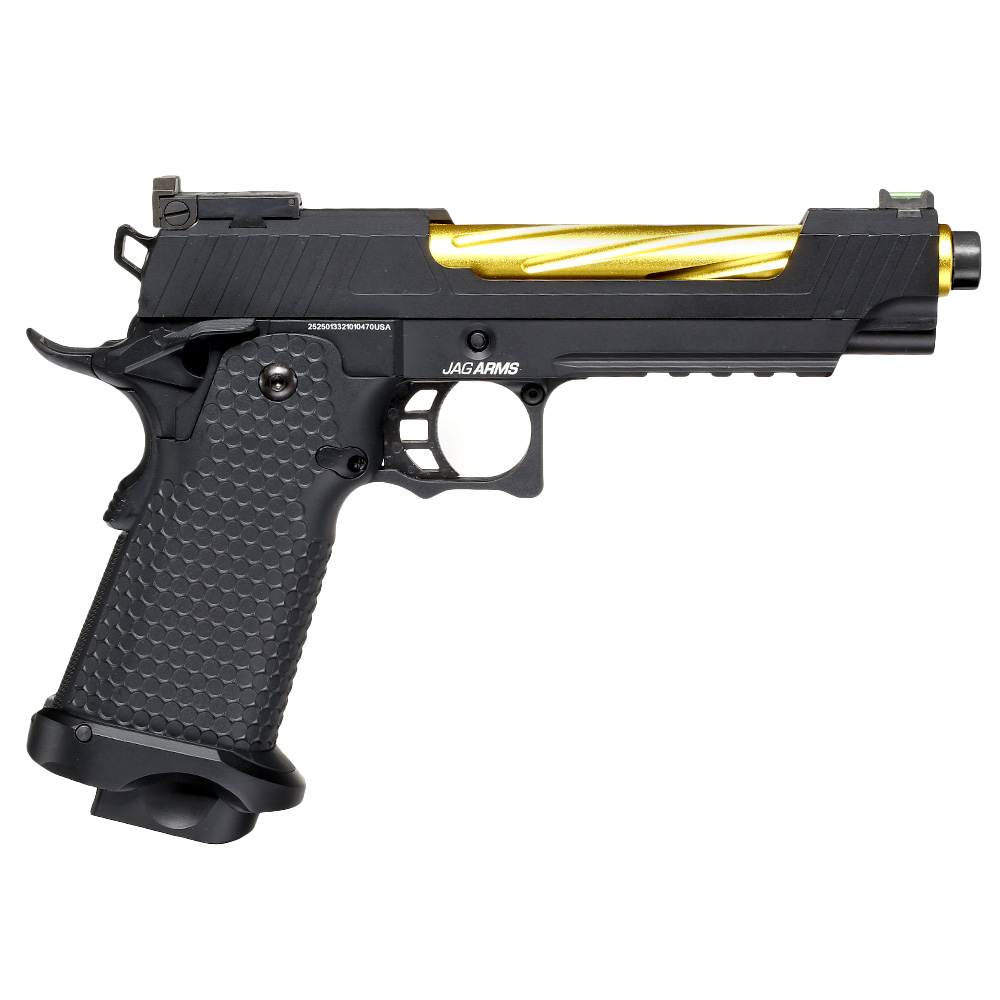 Jag Arms Hi-Capa 5.1 GMX 1.0 Vollmetall GBB 6mm BB schwarz / gold Bild 1