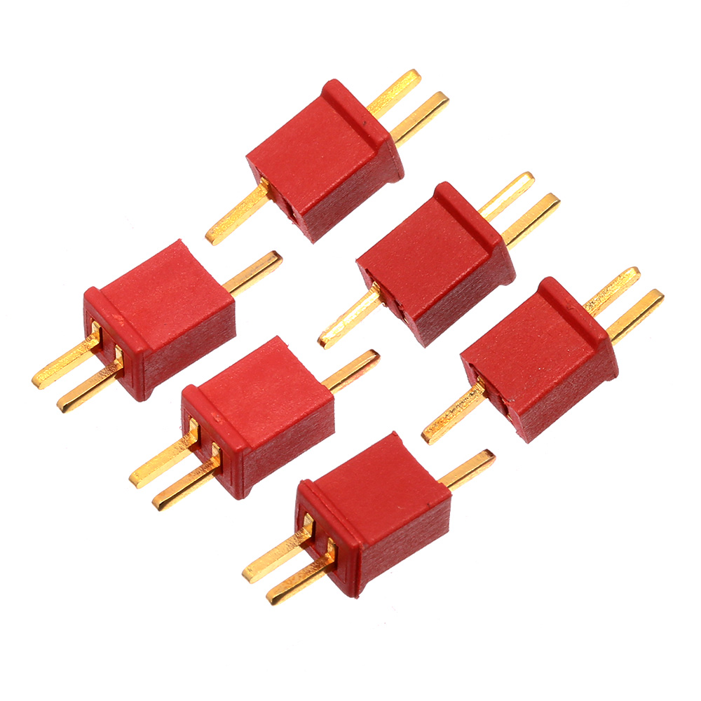 RockAmp Micro T-Plug / T-Stecker Stecker-Buchsen Set rot - 3x Stecker / 3x Buchse Bild 1