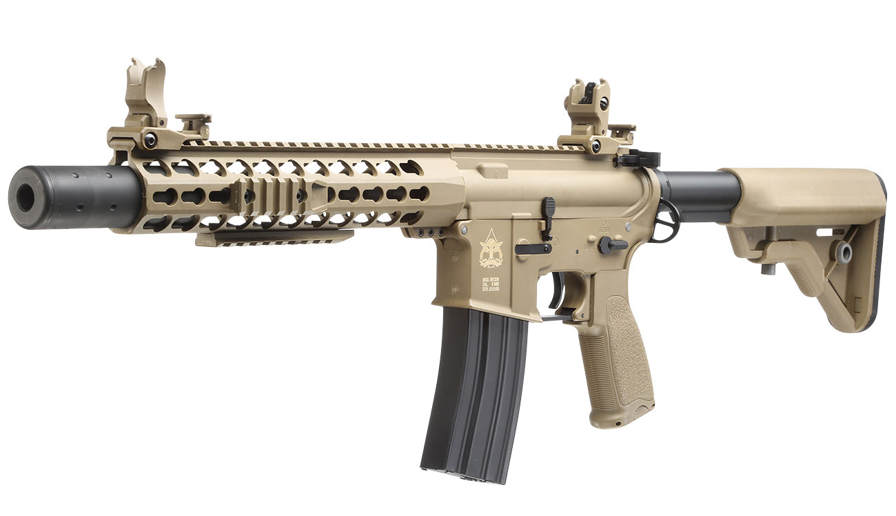 Versandrcklufer Evolution Airsoft Recon S 10 Silent Ops Carbontech S-AEG 6mm BB tan