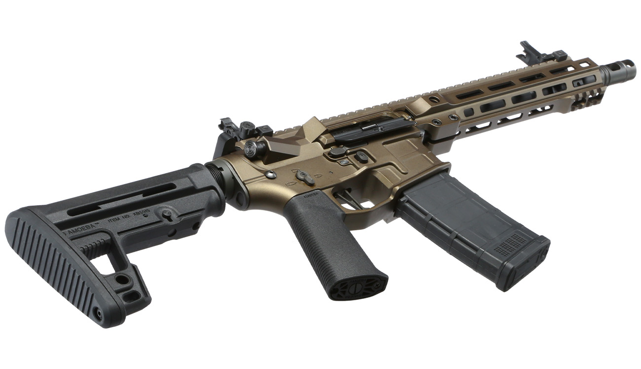 Ares M4 X-Class Model 9 Vollmetall EFC-System S-AEG 6mm BB Bronze Bild 4