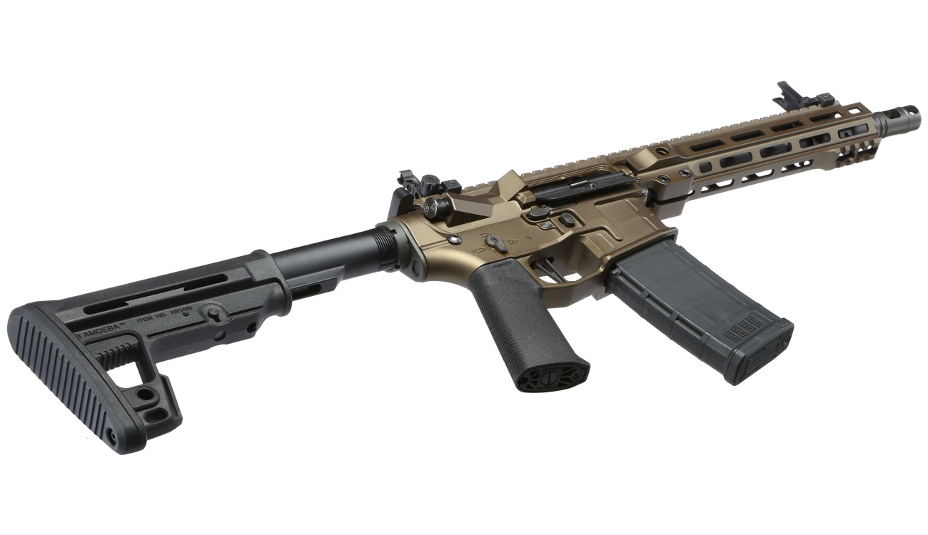 Ares M4 X-Class Model 9 Vollmetall EFC-System S-AEG 6mm BB Bronze Bild 5