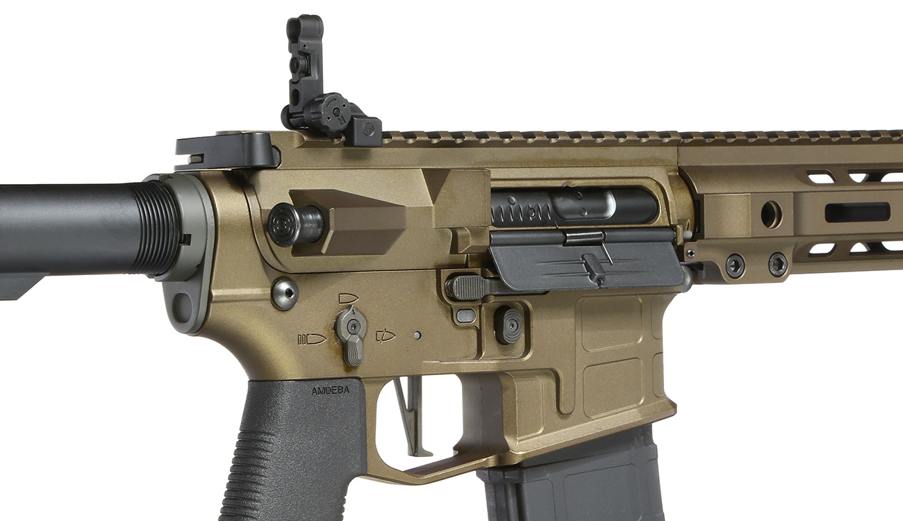 Ares M4 X-Class Model 9 Vollmetall EFC-System S-AEG 6mm BB Bronze Bild 8