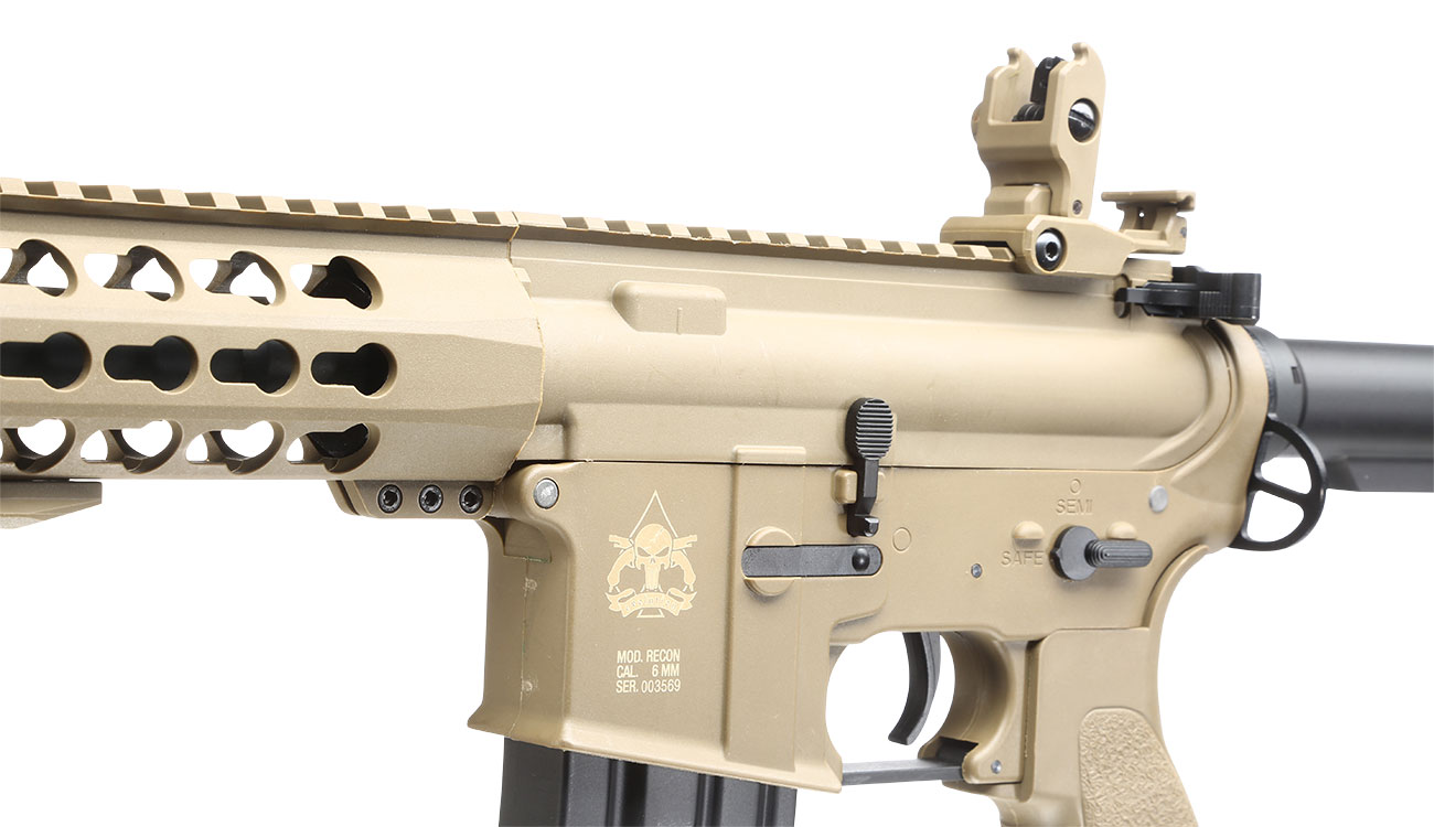 Evolution Airsoft Recon S 10 Silent Ops Carbontech S-AEG 6mm BB tan Bild 7