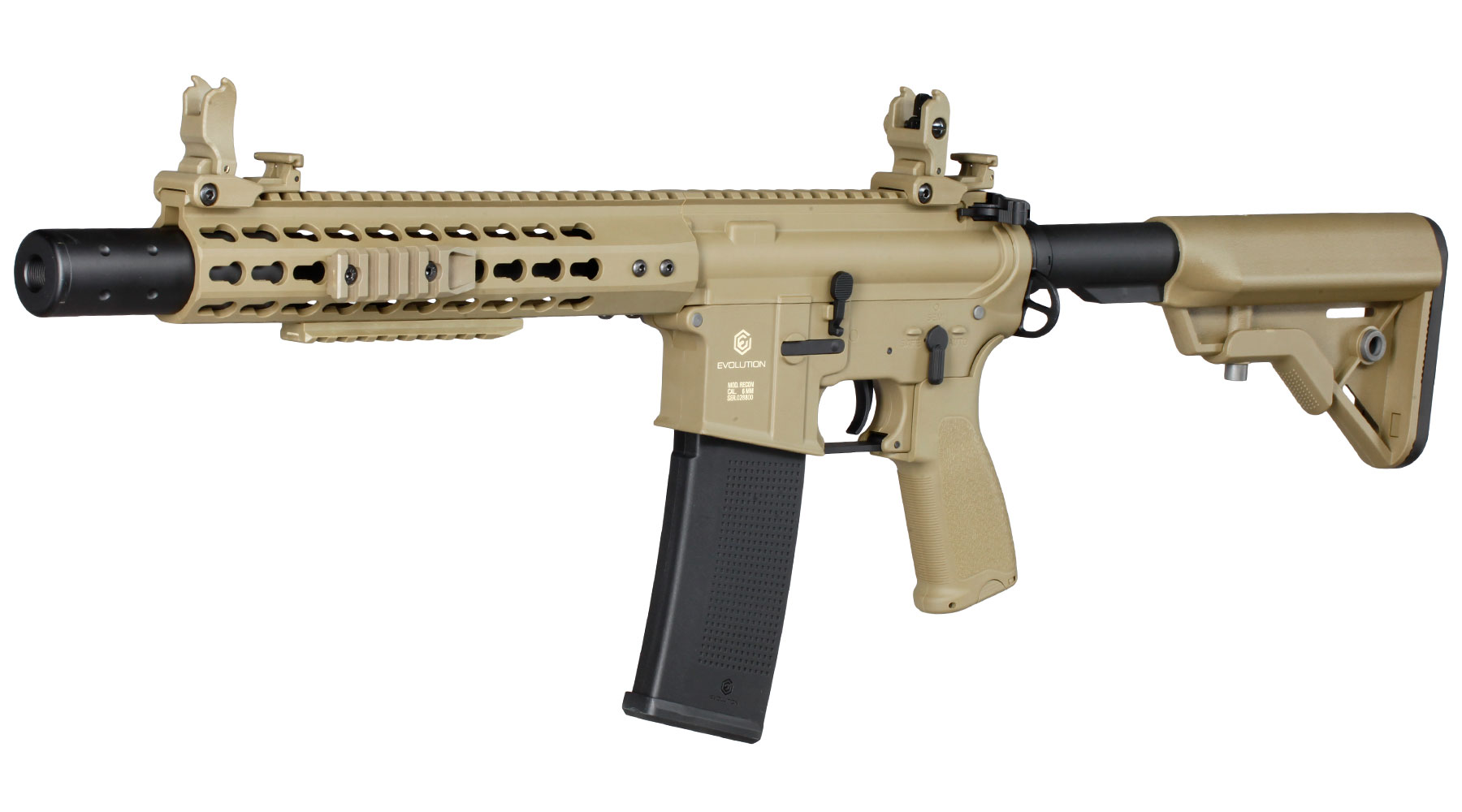 Evolution Airsoft Recon S 10 Silent Ops Carbontech S-AEG 6mm BB tan