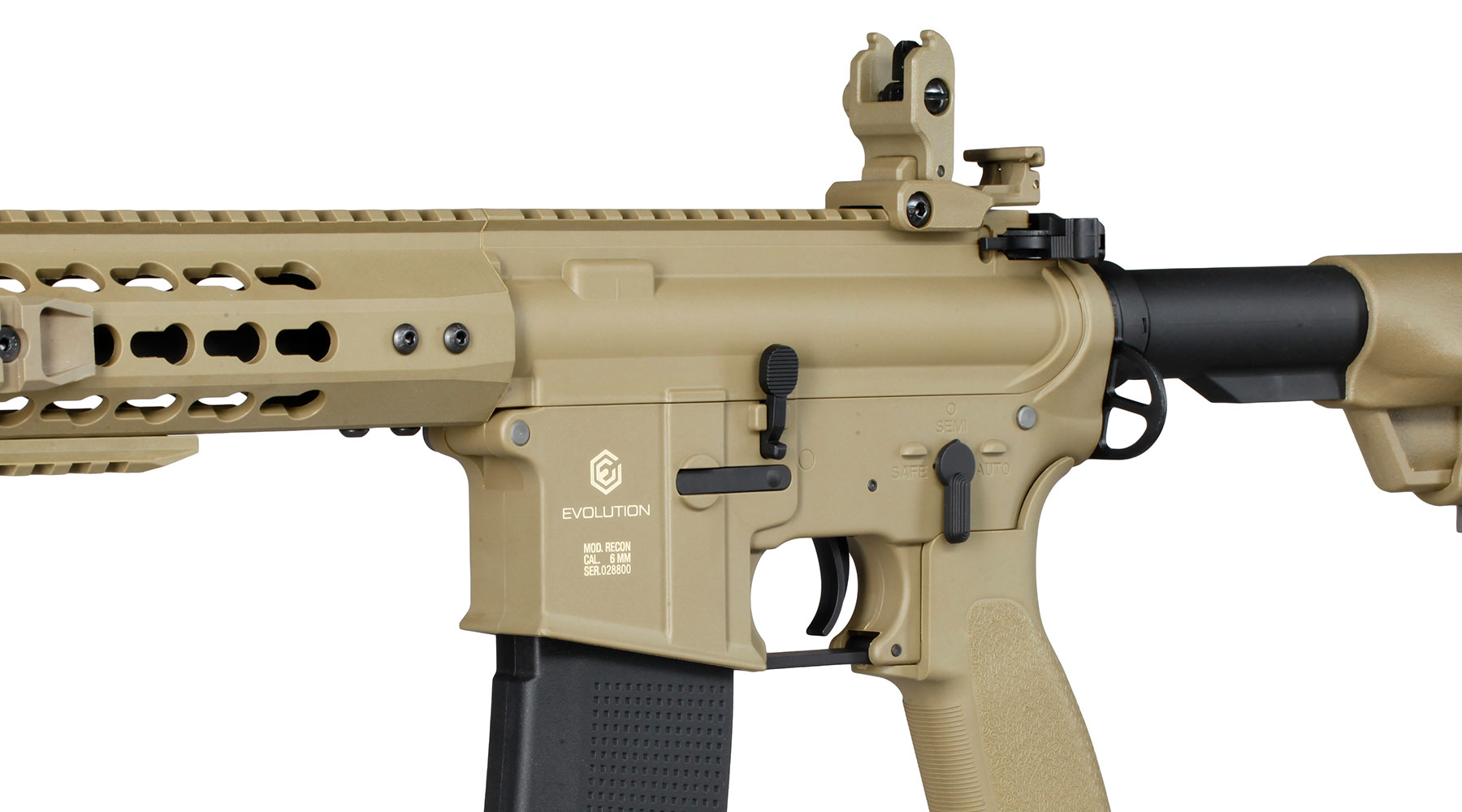 Evolution Airsoft Recon S 10 Silent Ops Carbontech S-AEG 6mm BB tan Bild 8