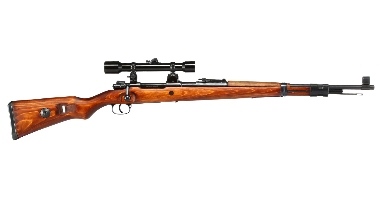 Ares Mauser Karabiner 98K Stahl Bolt-Action Gewehr mit ZF39 6mm BB Echtholz + Waffenkiste Bild 2