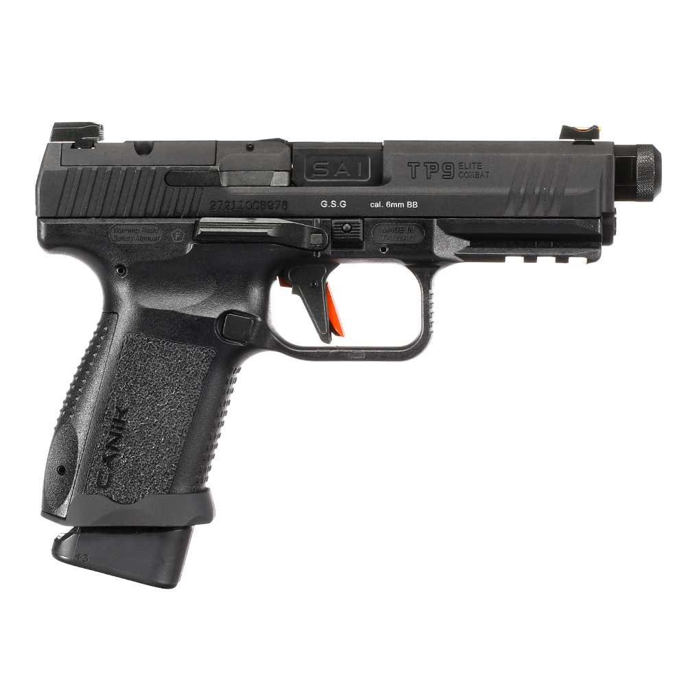 Cybergun / AWC CANiK TP9 Elite Combat mit Metallschlitten GBB 6mm BB schwarz Bild 3