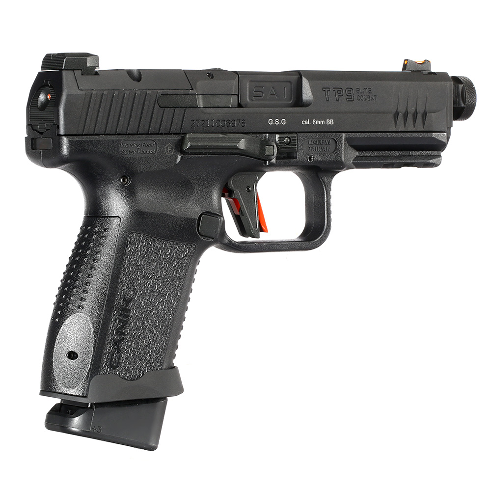 Cybergun / AWC CANiK TP9 Elite Combat mit Metallschlitten GBB 6mm BB schwarz Bild 4