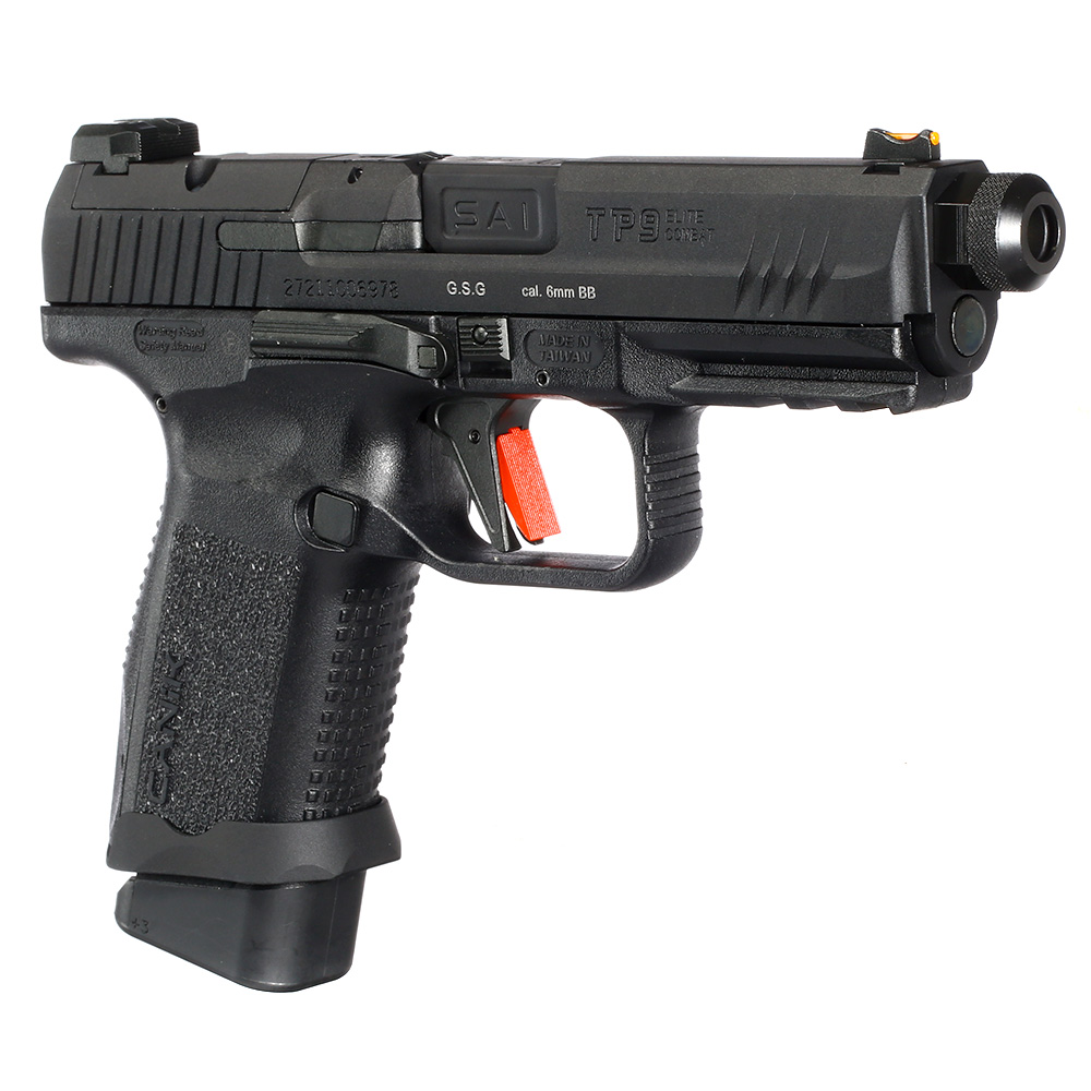 Cybergun / AWC CANiK TP9 Elite Combat mit Metallschlitten GBB 6mm BB schwarz Bild 7