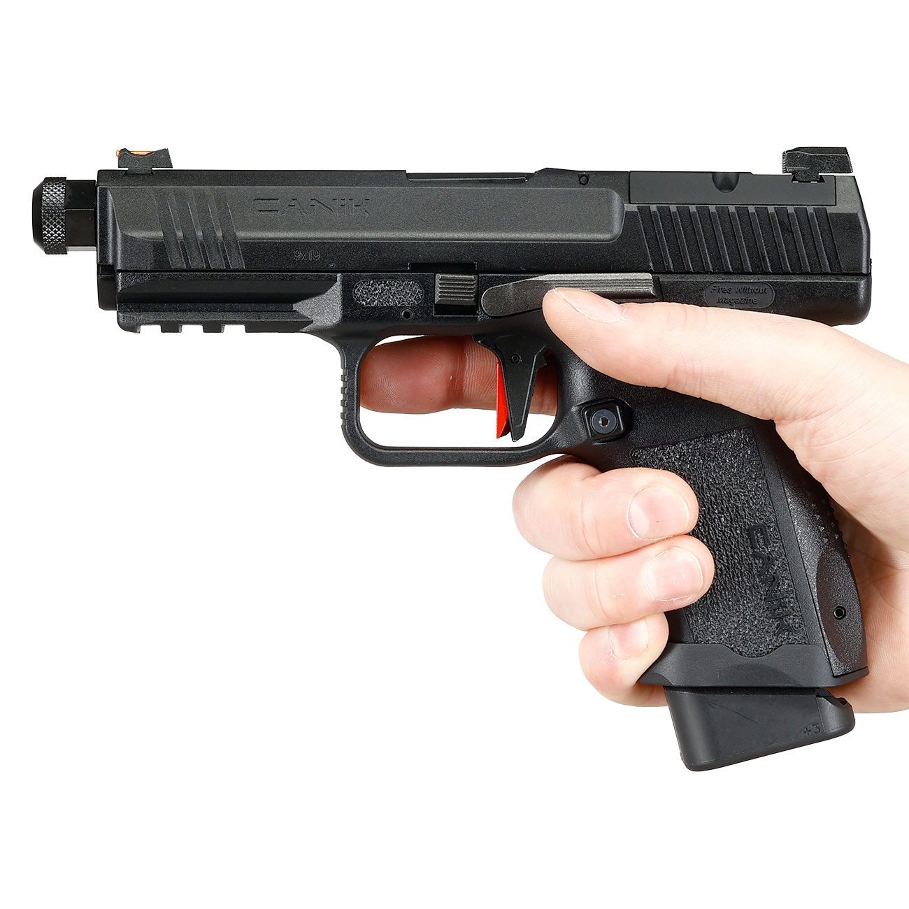 Cybergun / AWC CANiK TP9 Elite Combat mit Metallschlitten GBB 6mm BB schwarz Bild 3