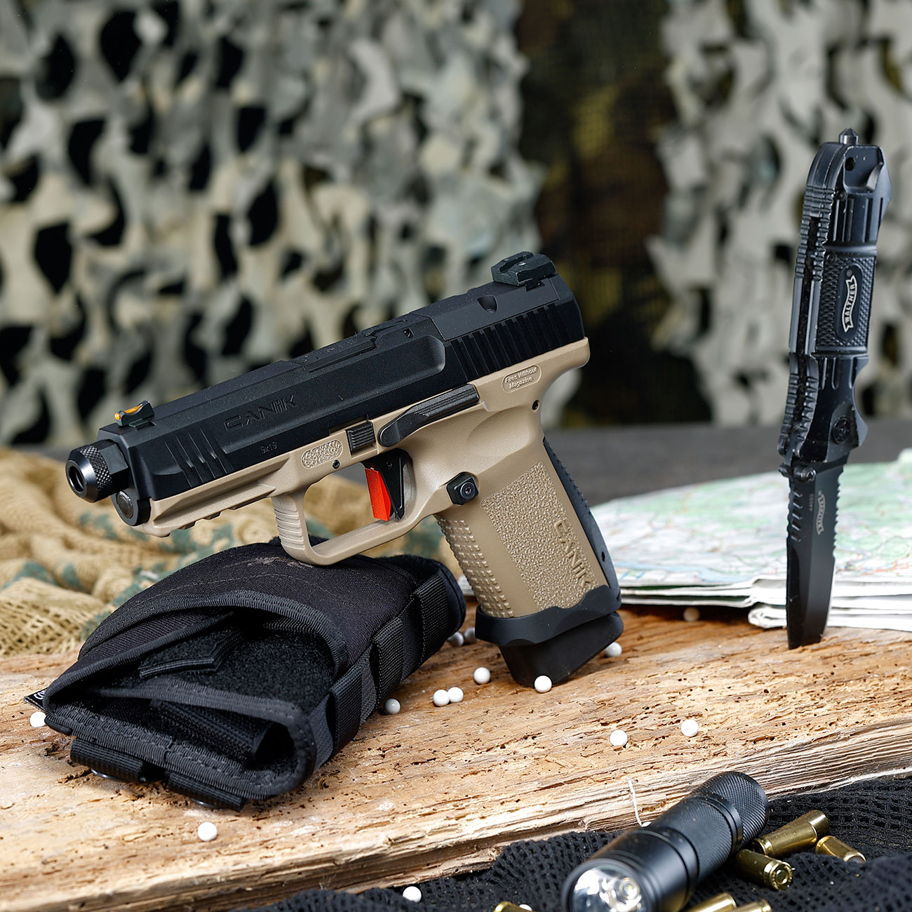 Cybergun / AWC CANiK TP9 Elite Combat mit Metallschlitten GBB 6mm BB Dual Tone Bild 1