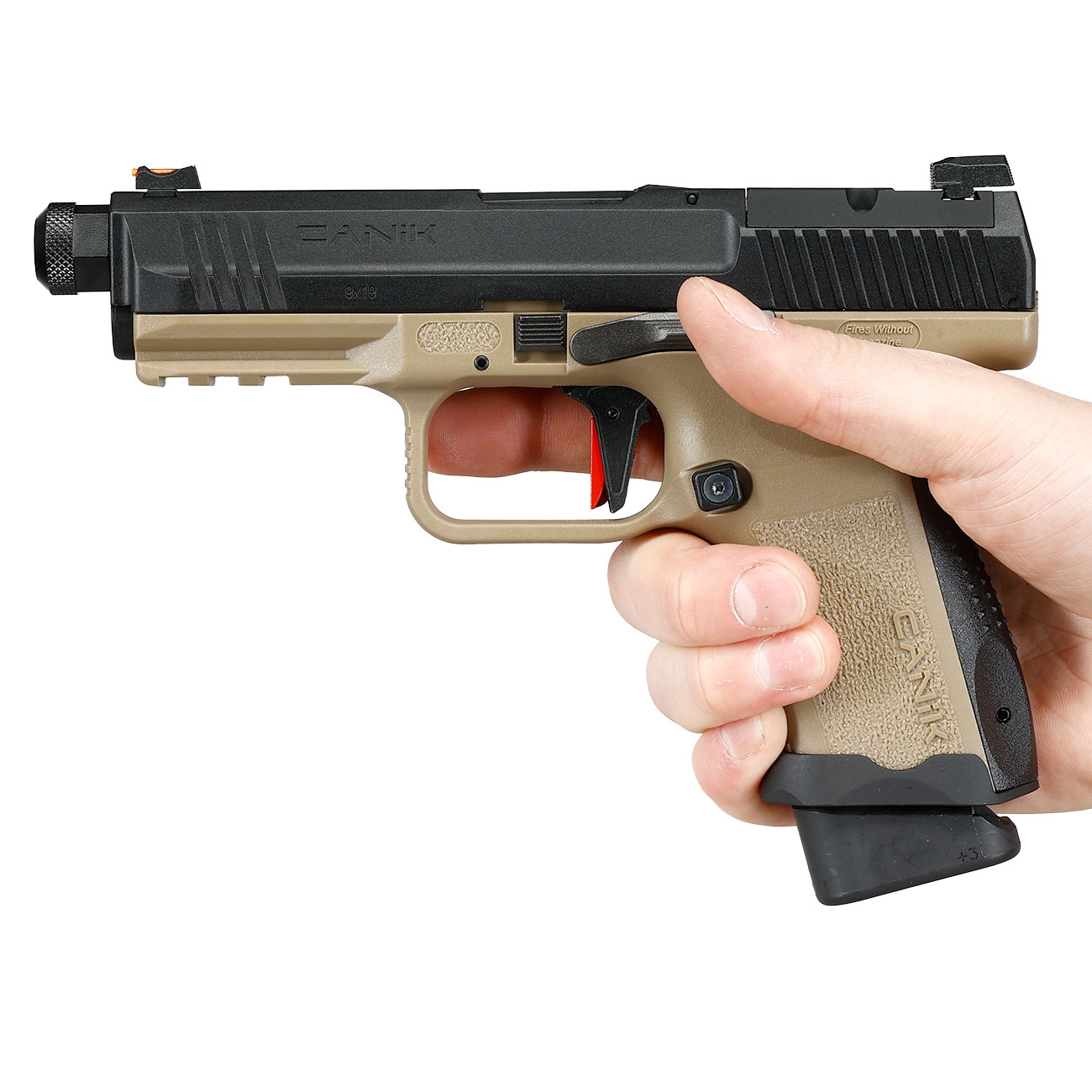 Cybergun / AWC CANiK TP9 Elite Combat mit Metallschlitten GBB 6mm BB Dual Tone Bild 3