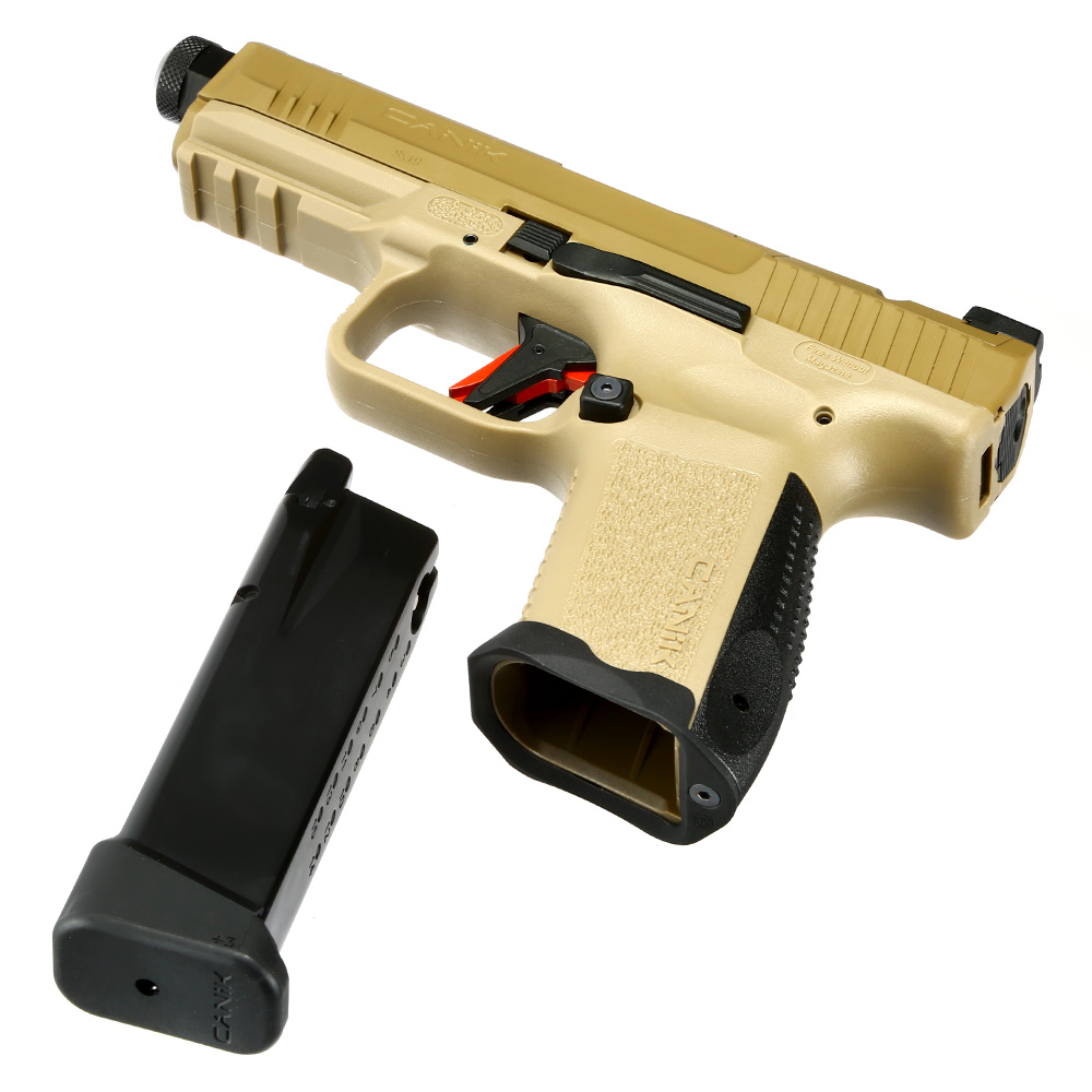 Cybergun / AWC CANiK TP9 Elite Combat mit Metallschlitten GBB 6mm BB Flat Dark Earth Bild 6