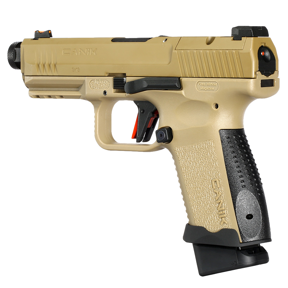 Cybergun / AWC CANiK TP9 Elite Combat mit Metallschlitten GBB 6mm BB Flat Dark Earth Bild 8