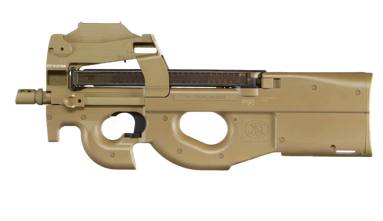 FN Herstal P90 Standard Komplettset Airsoft S-AEG 6mm BB Dark Earth Bild 1