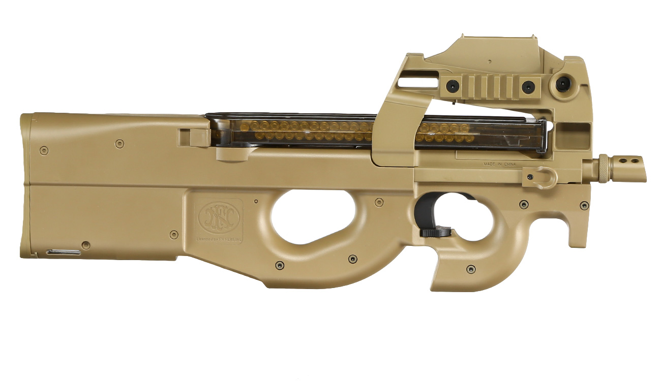 FN Herstal P90 Standard Komplettset Airsoft S-AEG 6mm BB Dark Earth Bild 2