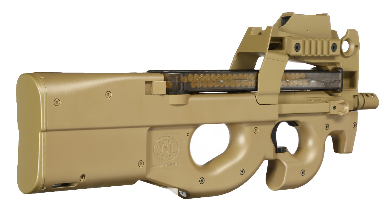 FN Herstal P90 Standard Komplettset Airsoft S-AEG 6mm BB Dark Earth Bild 3
