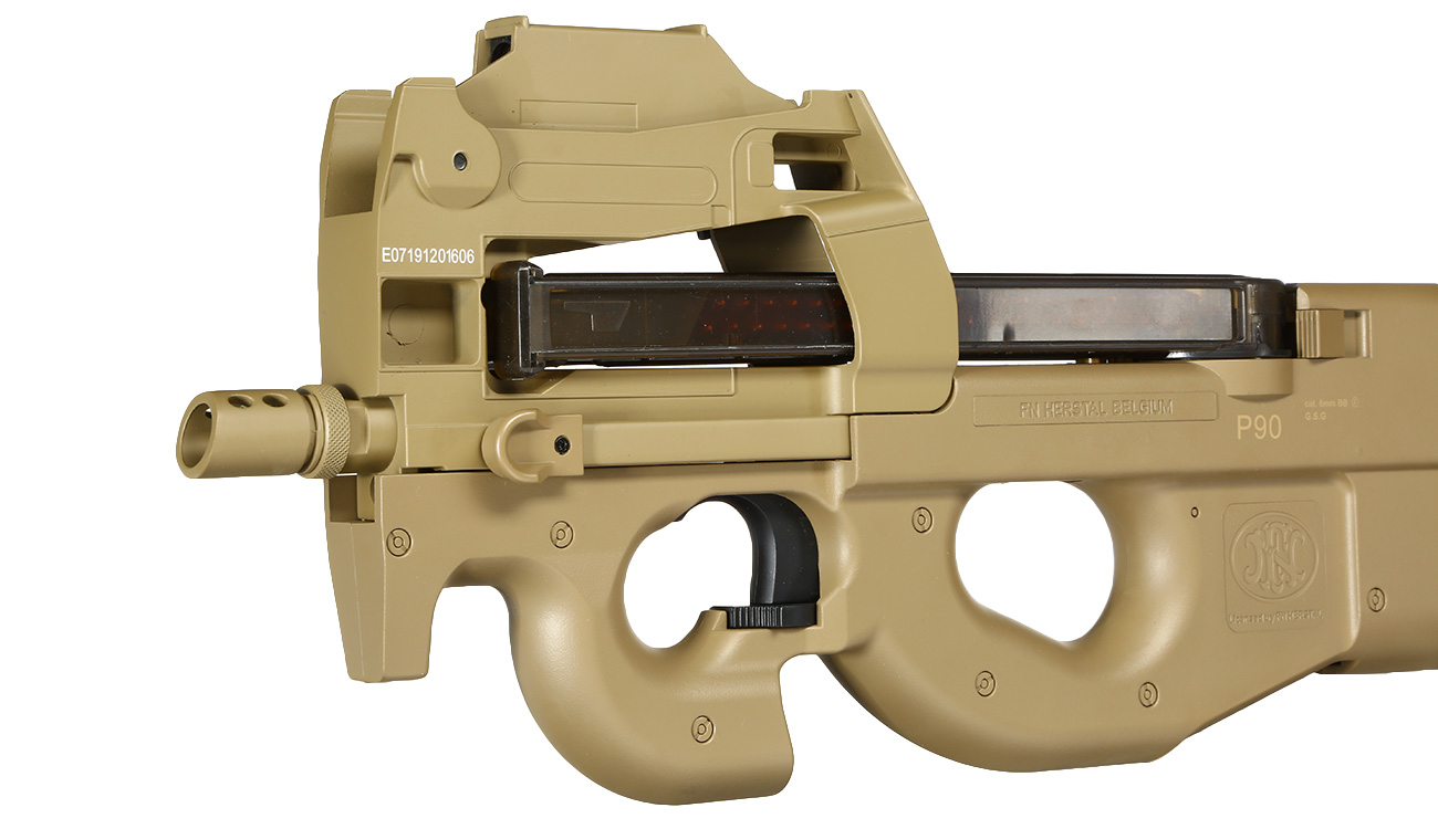 FN Herstal P90 Standard Komplettset Airsoft S-AEG 6mm BB Dark Earth Bild 5