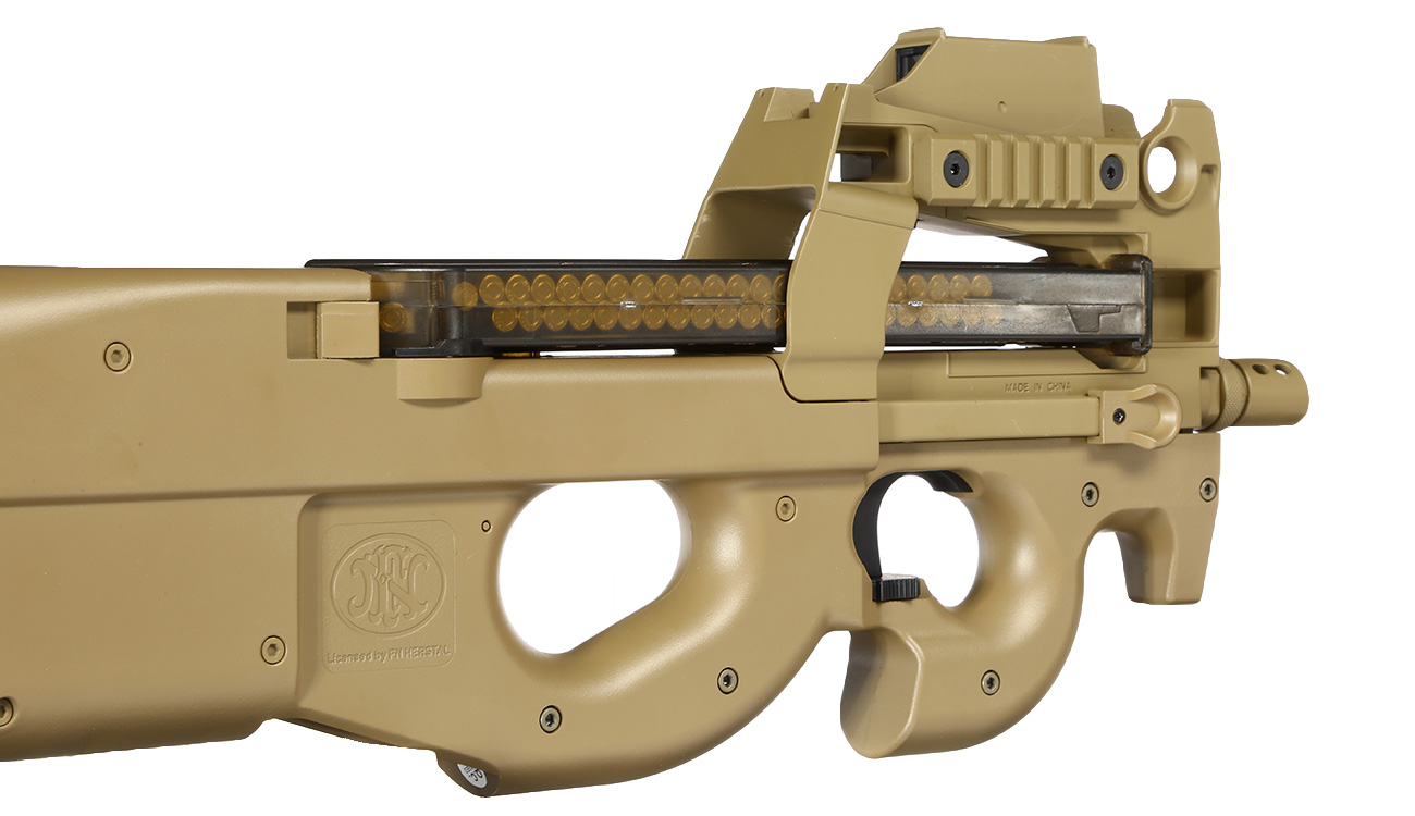 FN Herstal P90 Standard Komplettset Airsoft S-AEG 6mm BB Dark Earth Bild 7