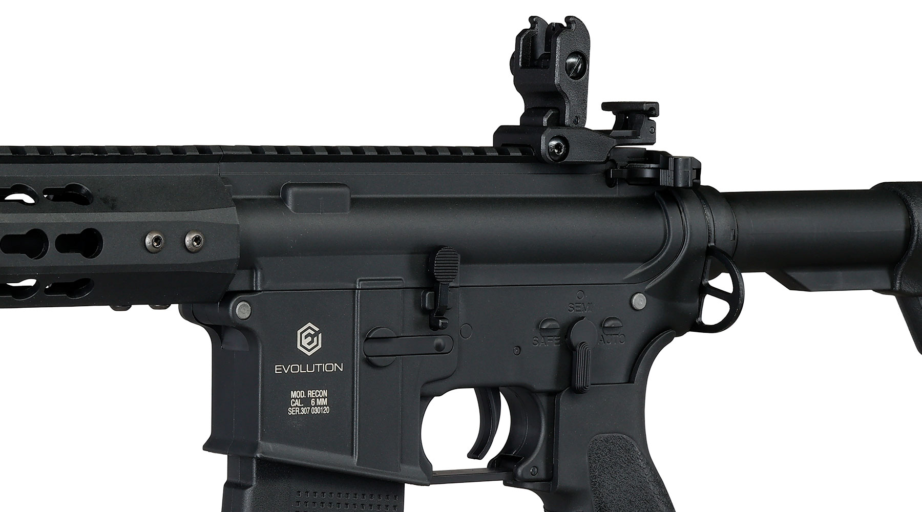 Evolution Airsoft Recon S 10 Amplified Carbontech S-AEG 6mm BB schwarz Bild 8