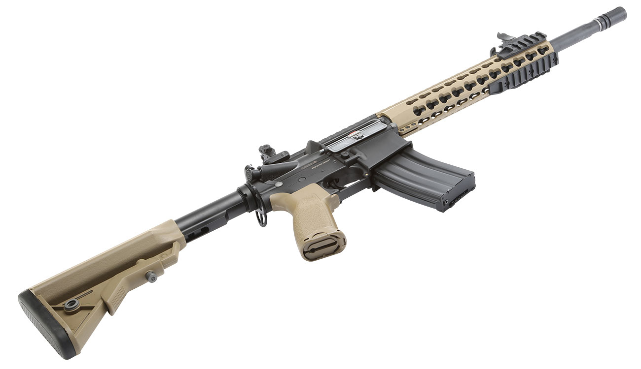 Evolution Airsoft Recon S 14.5 Carbontech S-AEG 6mm BB Black 'n' Tan Bild 5