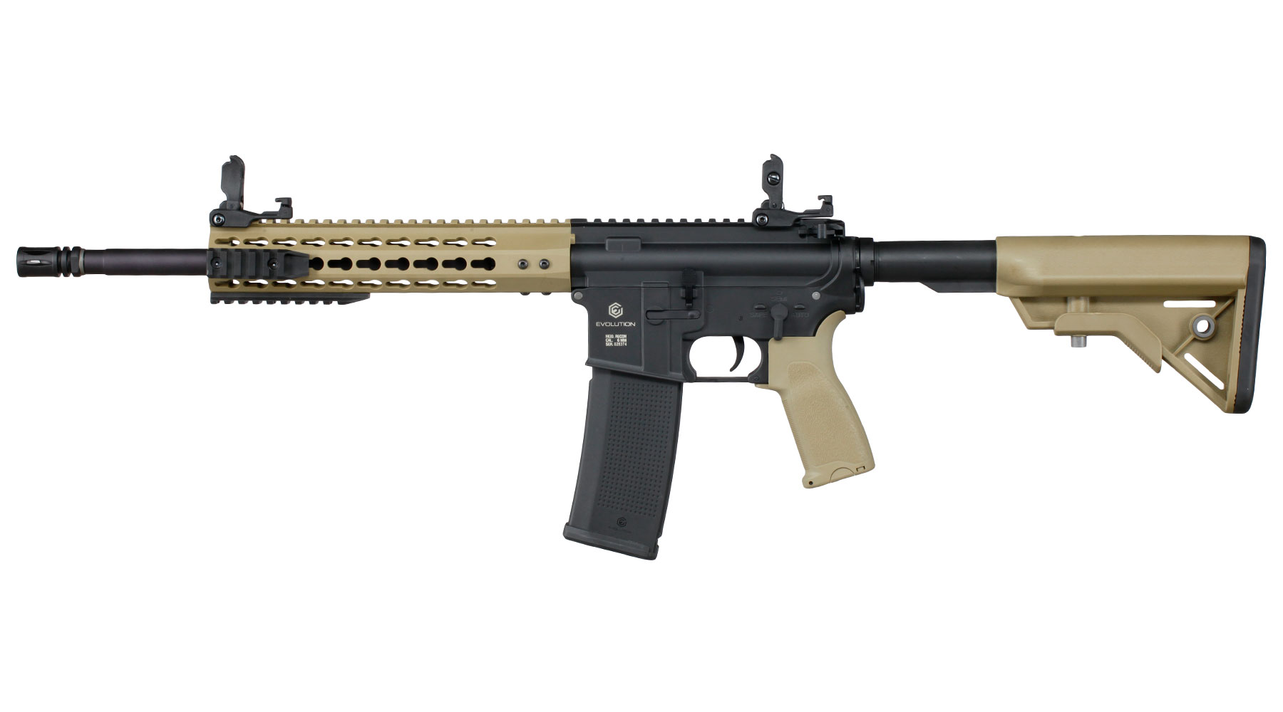 Evolution Airsoft Recon S 14.5 Carbontech S-AEG 6mm BB Black 'n' Tan Bild 1