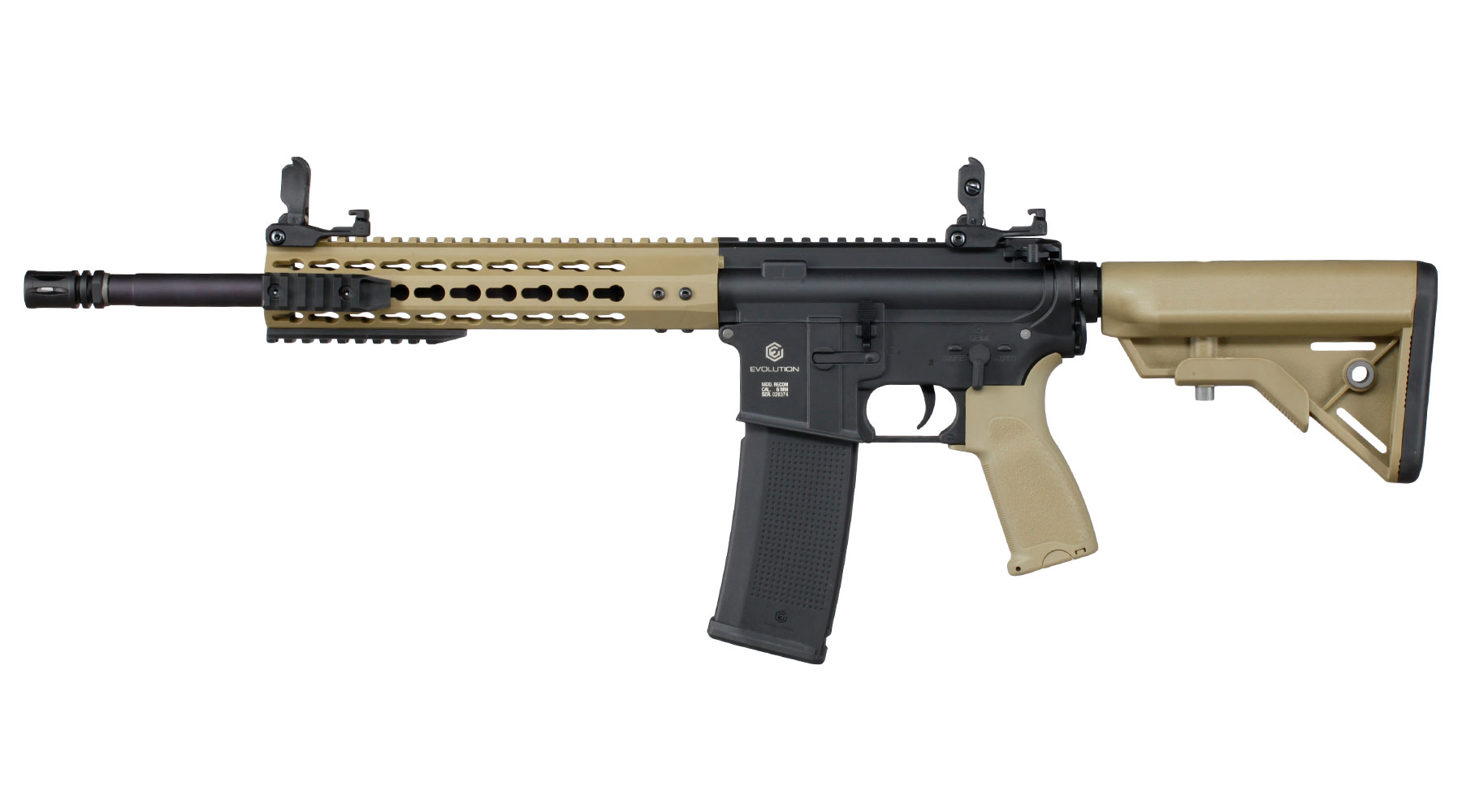 Evolution Airsoft Recon S 14.5 Carbontech S-AEG 6mm BB Black 'n' Tan Bild 2