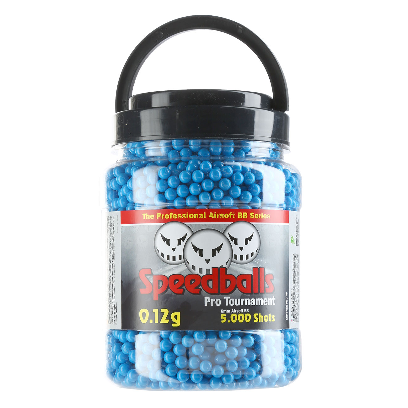 Speedballs Pro Tournament BBs 0,12g 5.000er Container Airsoftkugeln blau