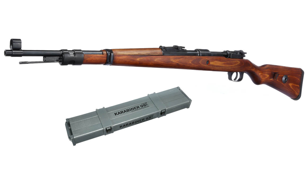 Ares Mauser Karabiner 98K Stahl BoltAction Gewehr 6mm BB Echtholz