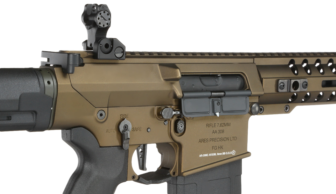 Ares AR-308L 7.62 Vollmetall EFC-System S-AEG 6mm BB Bronze Bild 8