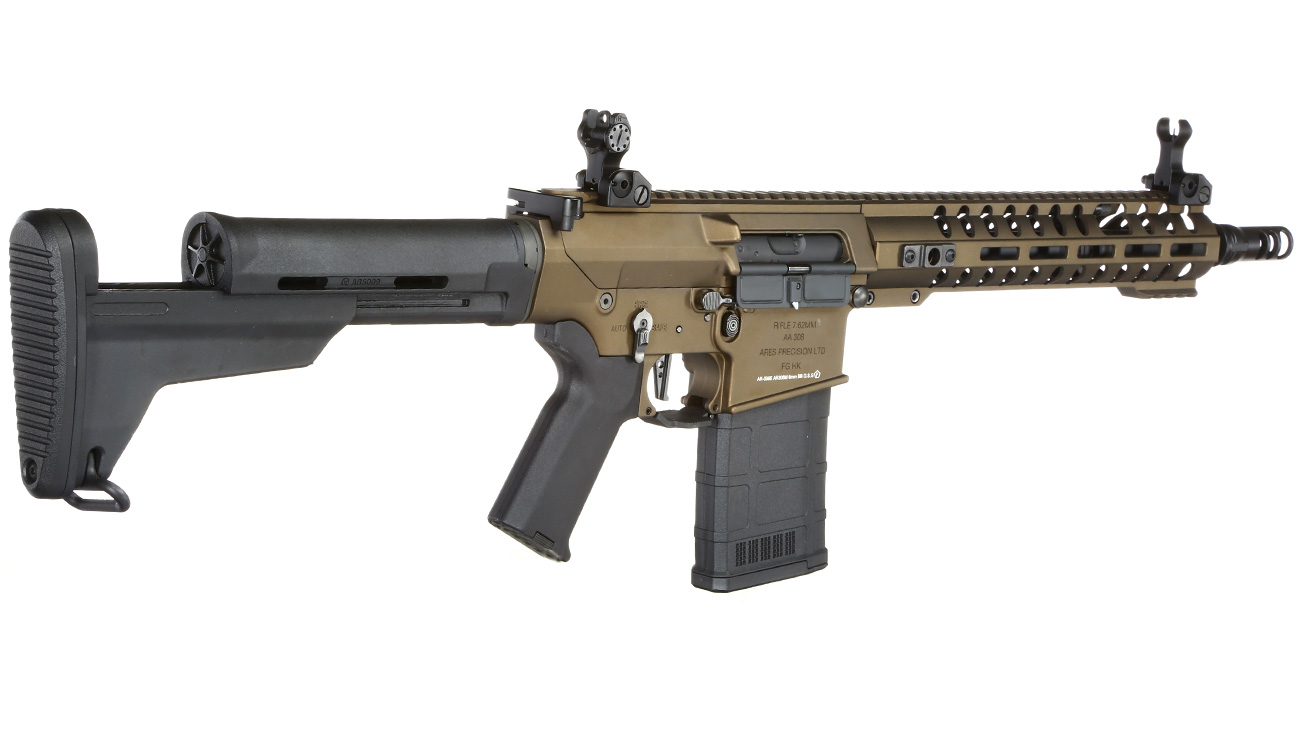 Ares AR-308M 7.62 Vollmetall EFC-System S-AEG 6mm BB Bronze Bild 3