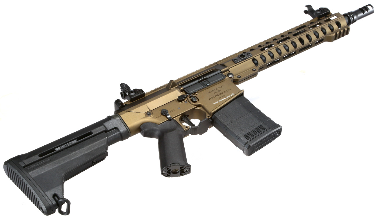 Ares AR-308M 7.62 Vollmetall EFC-System S-AEG 6mm BB Bronze Bild 4