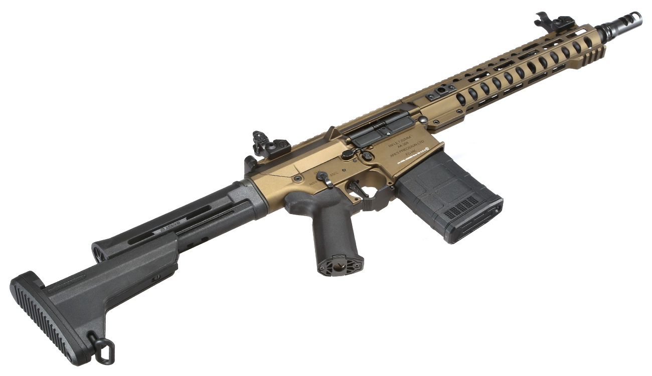 Ares AR-308M 7.62 Vollmetall EFC-System S-AEG 6mm BB Bronze Bild 5