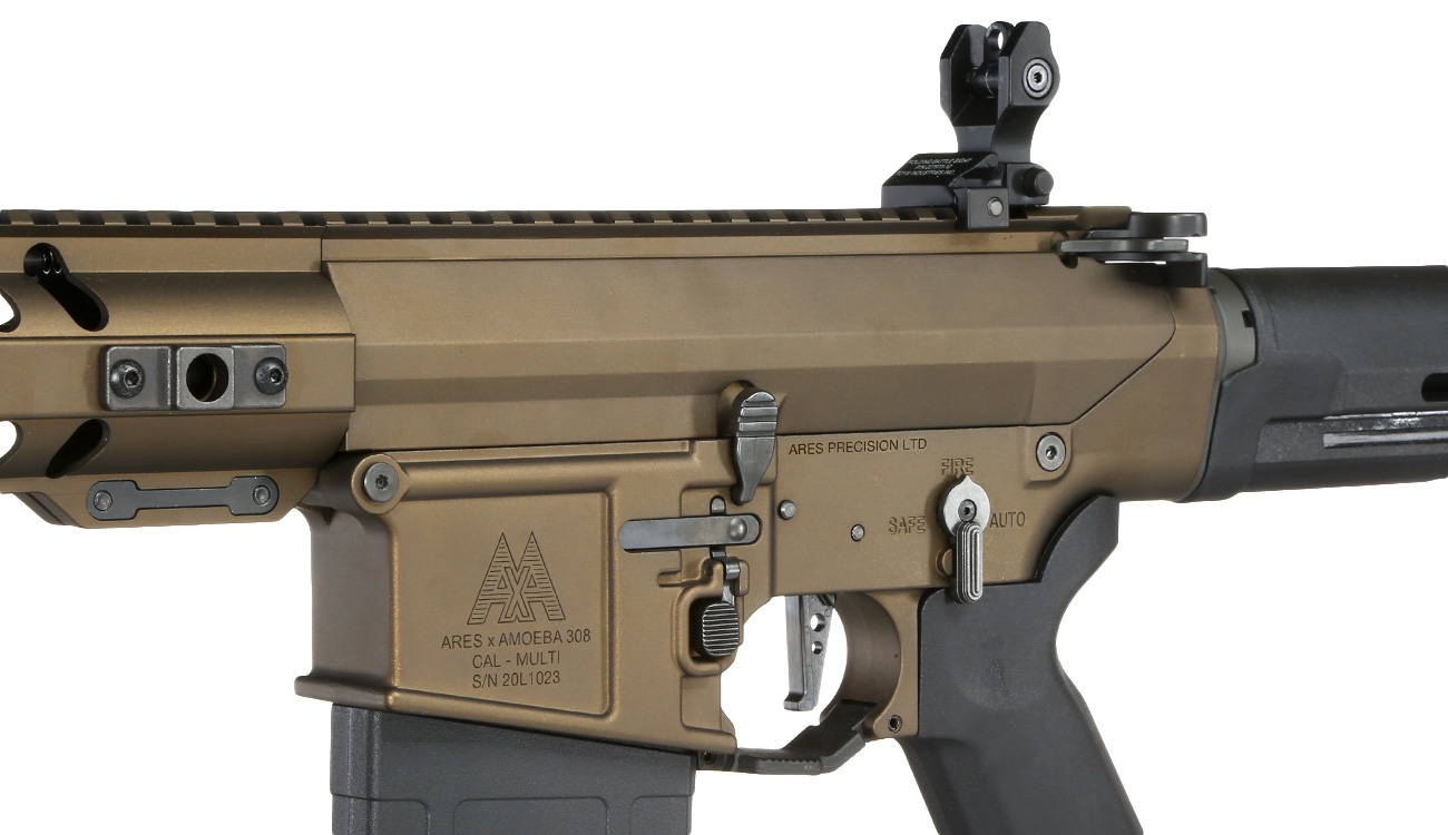 Ares AR-308M 7.62 Vollmetall EFC-System S-AEG 6mm BB Bronze Bild 7