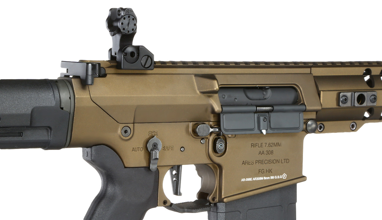 Ares AR-308M 7.62 Vollmetall EFC-System S-AEG 6mm BB Bronze Bild 8