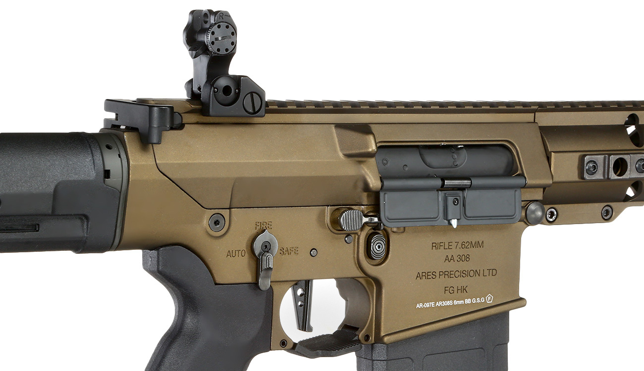 Ares AR-308S 7.62 Vollmetall EFC-System S-AEG 6mm BB Bronze Bild 8