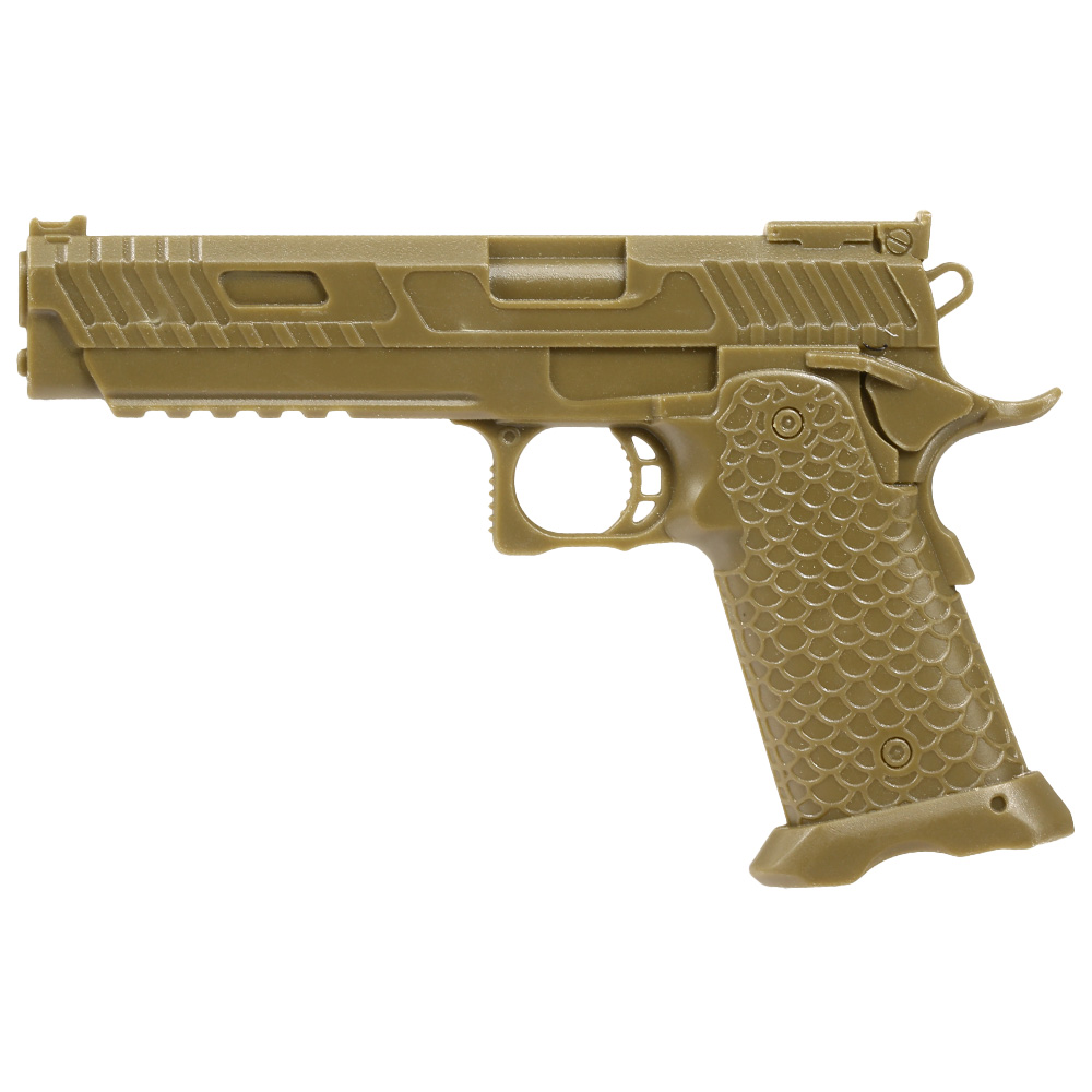 3D Plastik Patch mit Klettflche Hi-Capa 5.1 Pistole tan