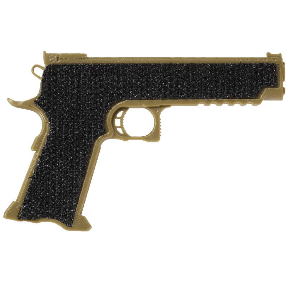 3D Plastik Patch mit Klettflche Hi-Capa 5.1 Pistole tan Bild 1