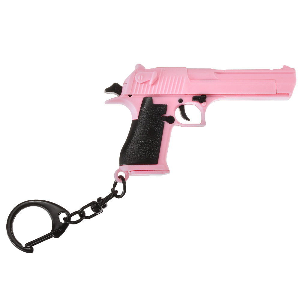 Nuprol Schlsselanhnger Israel Eagle Pistole 1:4 Miniaturmodell pink/schwarz Bild 3