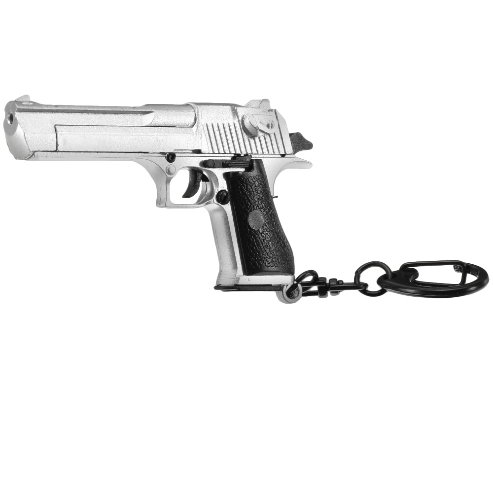 Nuprol Schlsselanhnger Israel Eagle Pistole 1:4 Miniaturmodell silber/schwarz