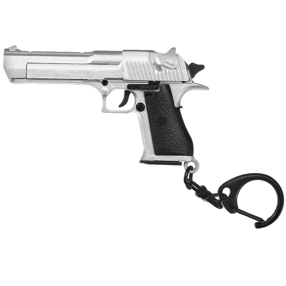 Nuprol Schlsselanhnger Israel Eagle Pistole 1:4 Miniaturmodell silber/schwarz Bild 1