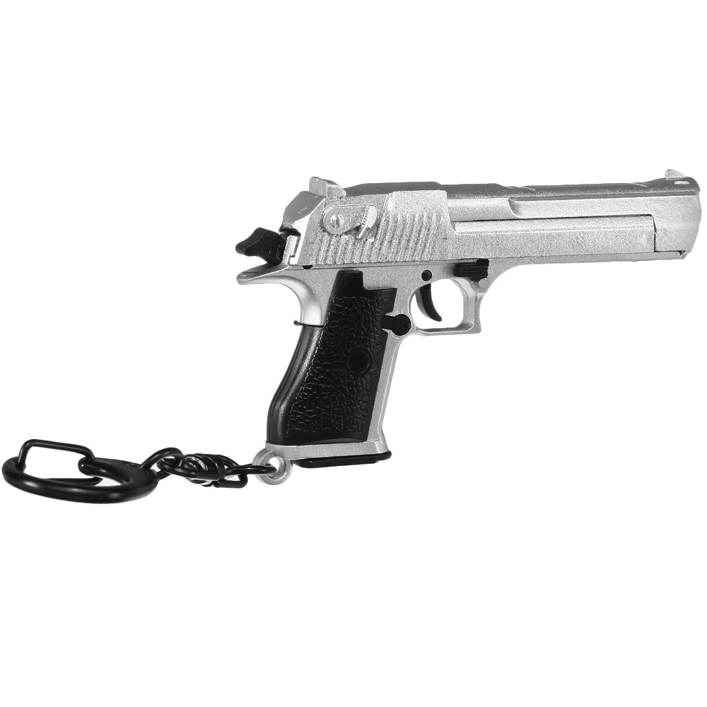 Nuprol Schlsselanhnger Israel Eagle Pistole 1:4 Miniaturmodell silber/schwarz Bild 4