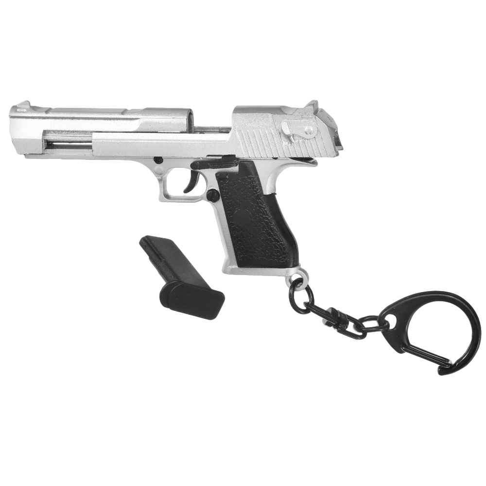 Nuprol Schlsselanhnger Israel Eagle Pistole 1:4 Miniaturmodell silber/schwarz Bild 5