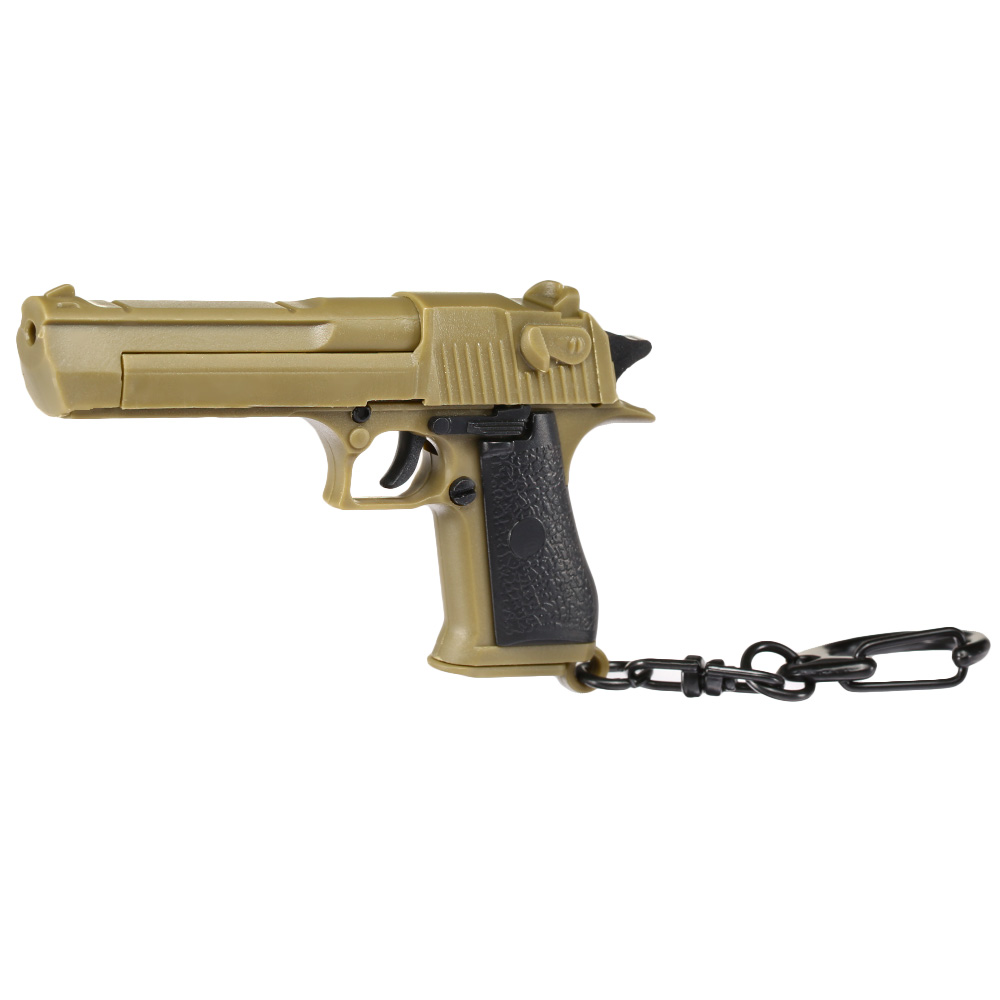 Nuprol Schlsselanhnger Israel Eagle Pistole 1:4 Miniaturmodell tan/schwarz