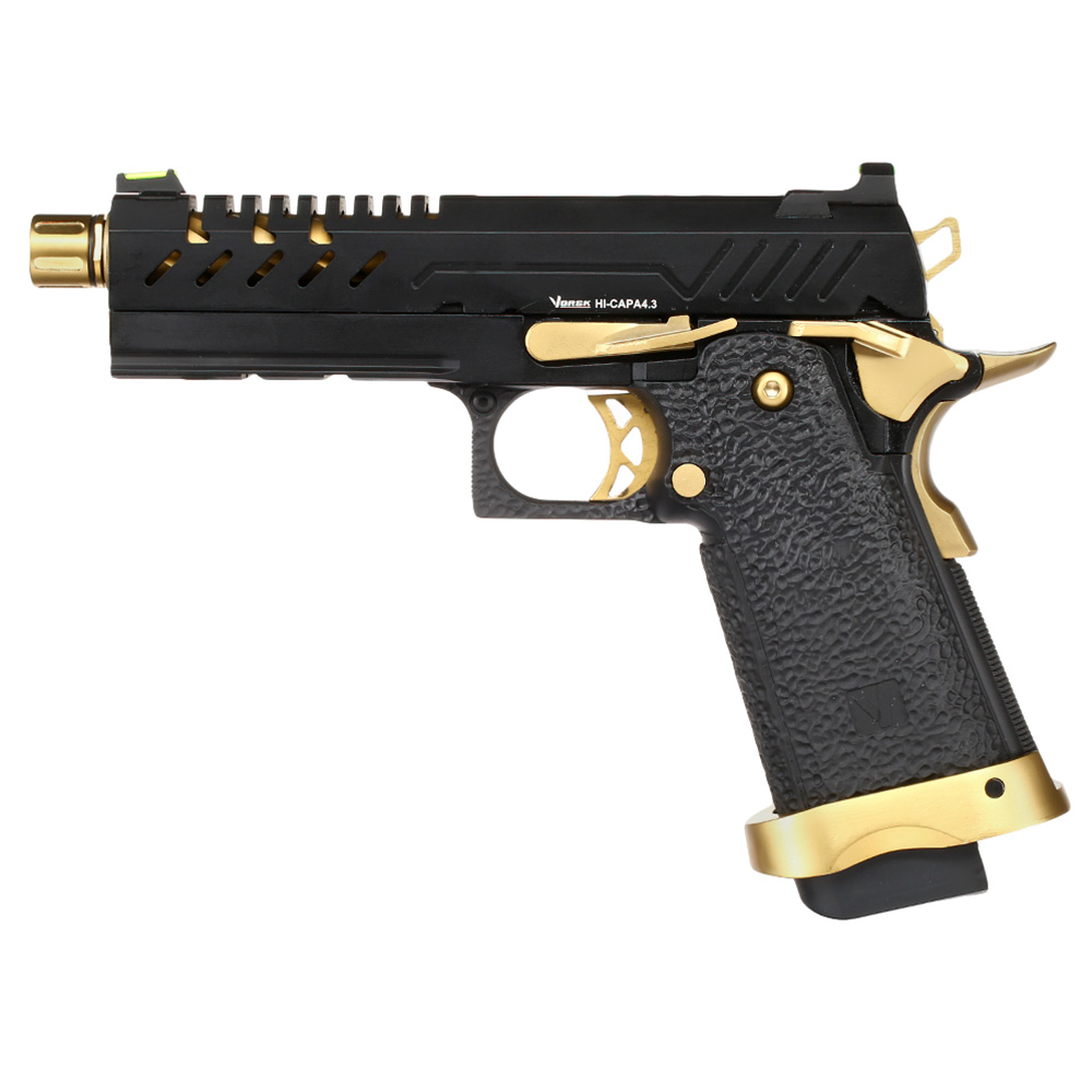 Vorsk Airsoft Hi-Capa 4.3 Vollmetall GBB 6mm BB Gold Match Bild 1