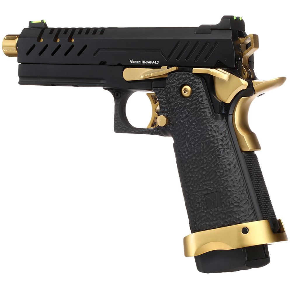 Vorsk Airsoft Hi-Capa 4.3 Vollmetall GBB 6mm BB Gold Match Bild 8