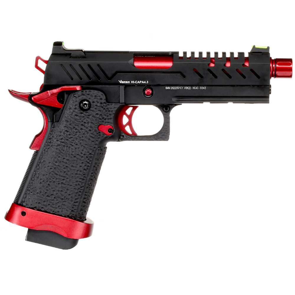 Vorsk Airsoft Hi-Capa 4.3 Vollmetall GBB 6mm BB Red Match Bild 3