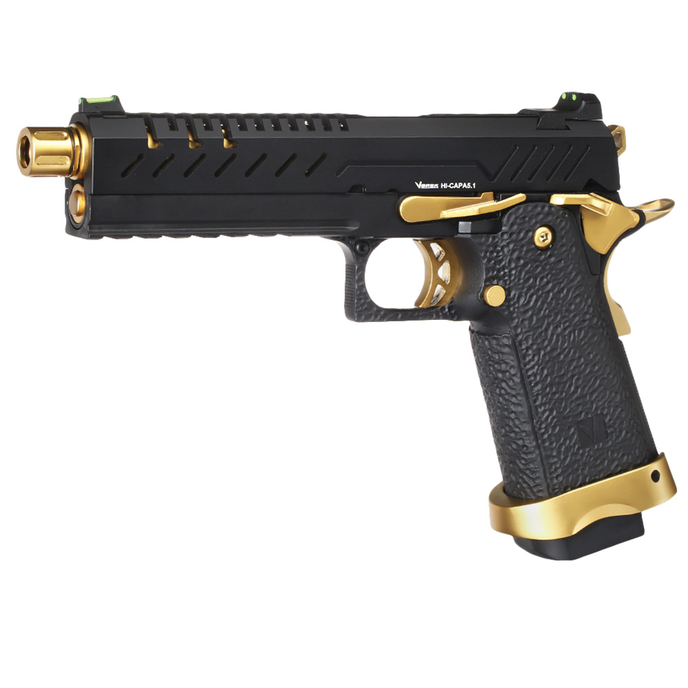 Vorsk Airsoft Hi-Capa 5.1 Vollmetall GBB 6mm BB Gold Match