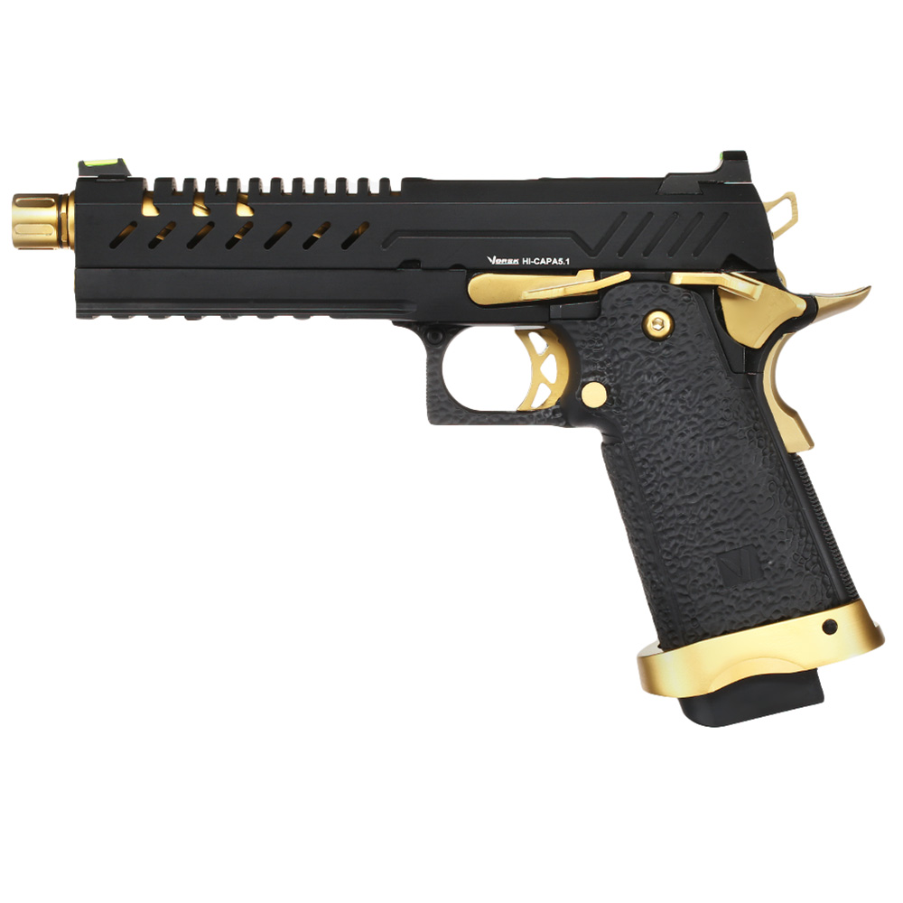 Vorsk Airsoft Hi-Capa 5.1 Vollmetall GBB 6mm BB Gold Match Bild 1