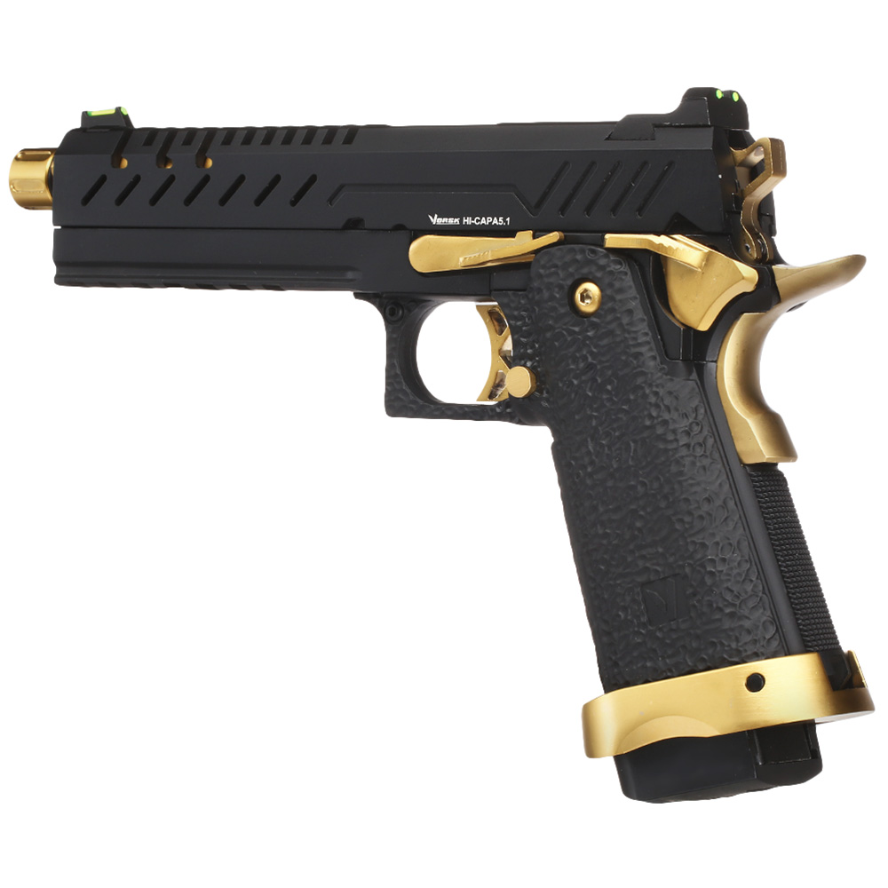 Vorsk Airsoft Hi-Capa 5.1 Vollmetall GBB 6mm BB Gold Match Bild 8